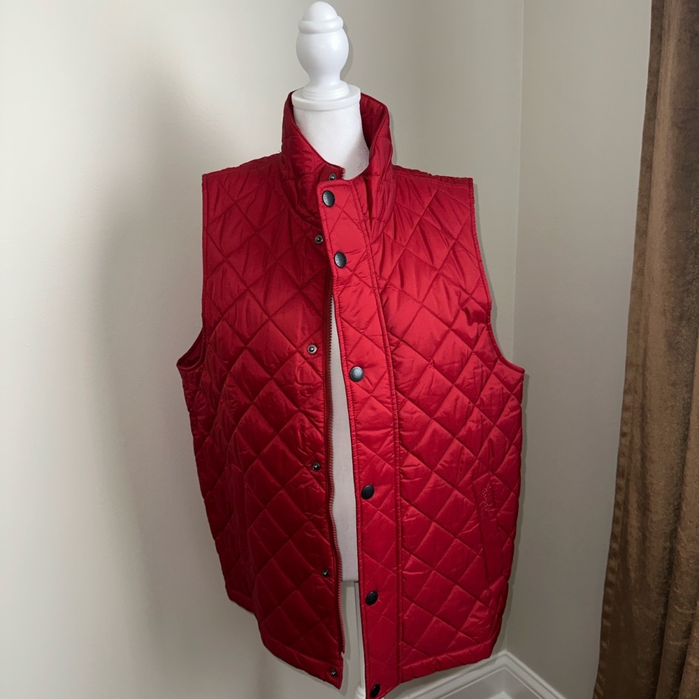 Barbour Men's Vibrant Red Quilted Vest